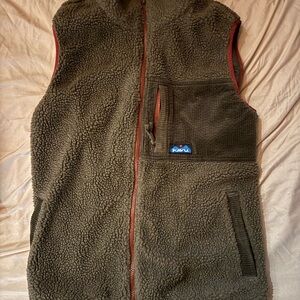 Kavu Forest Green Sherpa Vest